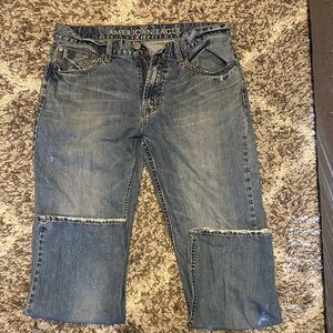 American Eagle Outfitters Classic Blue Jeans 32x32 Low Loose Fit